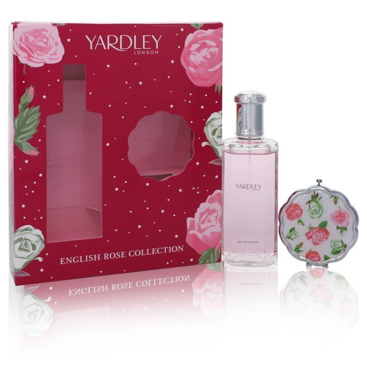Yardley London Gift Set -- 4.2 oz Eau De Toilette Spray + Compact Mirror