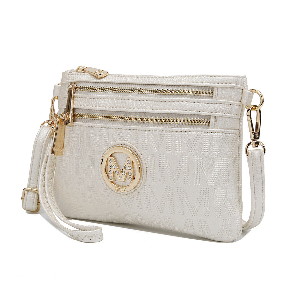 MKF Collection Roonie Milan Signature Crossbody Wristlet by Mia k