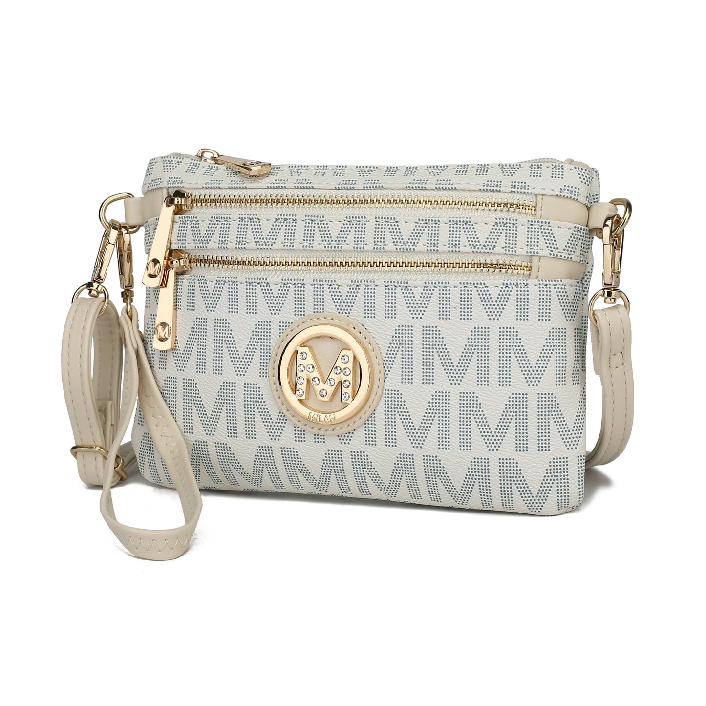 MKF Collection Geneve M Signature Crossbody & Wristlet by Mia k