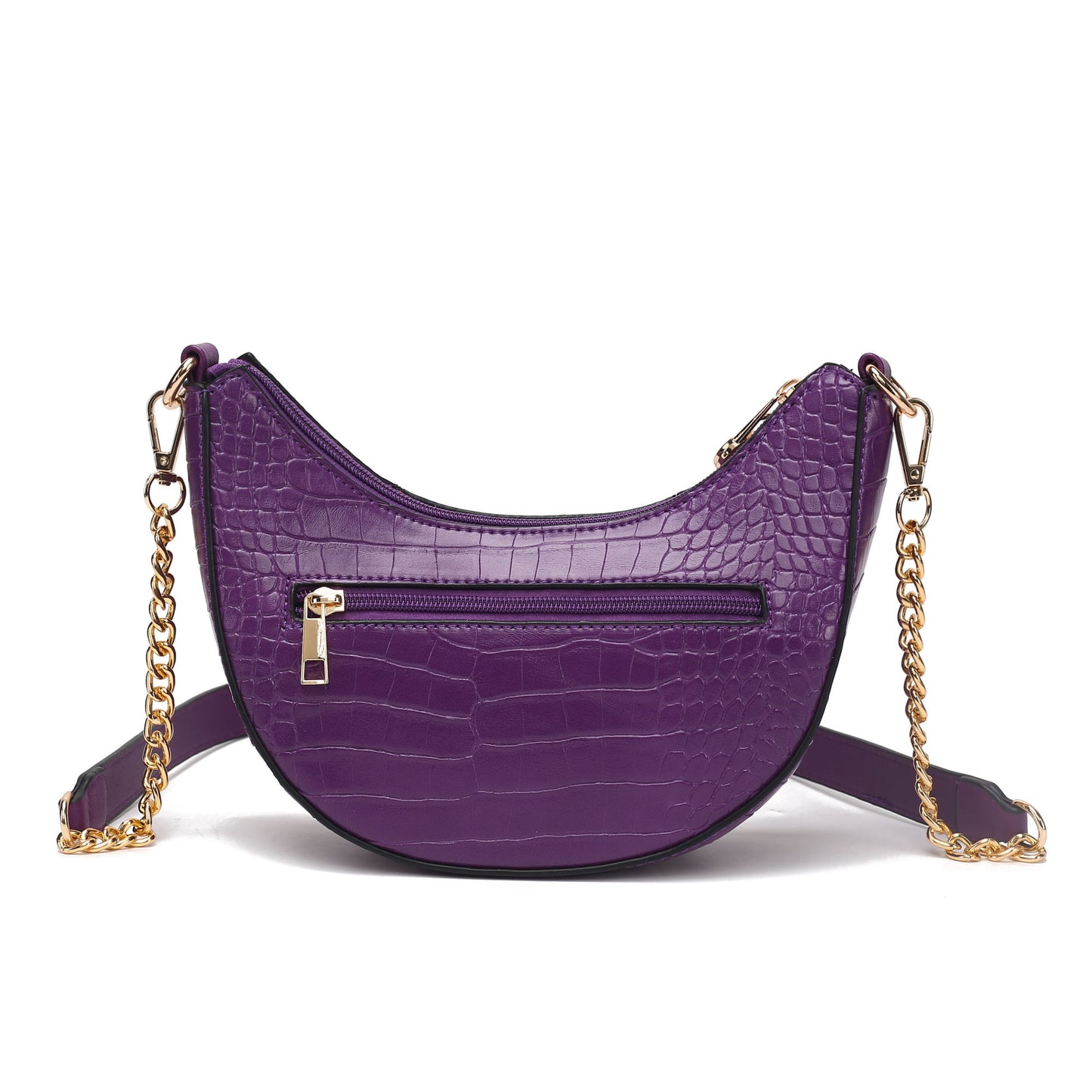 MKF Collection Amira Crocodile Embossed Vegan Leather Women Shoulder Bag by Mia K