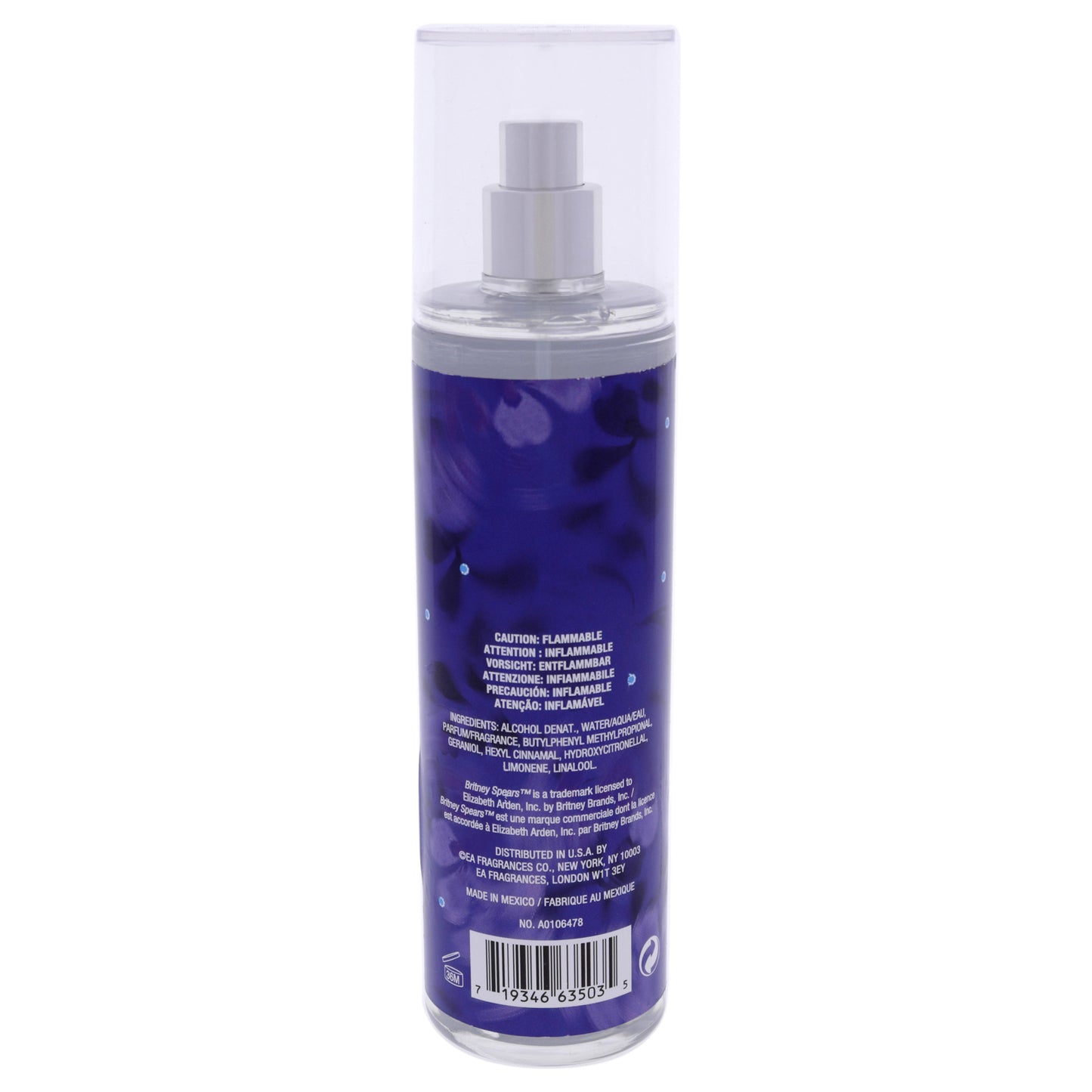 Midnight Fantasy by Britney Spears for Women - 8 oz Body Mist