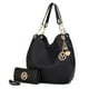 MKF Collection Ashley Hobo Shoulder Handbag by Mia K.(Color Red)