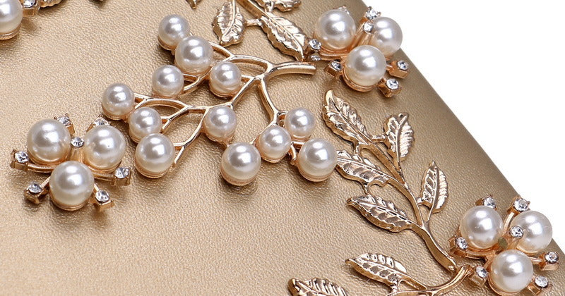 Clutch Bag Evening Bag Women's European And American Banquet Bag Flower Evening Bag