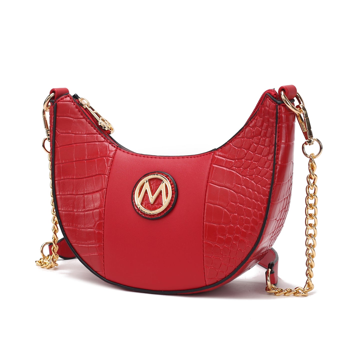 MKF Collection Amira Crocodile Embossed Vegan Leather Women Shoulder Bag by Mia K