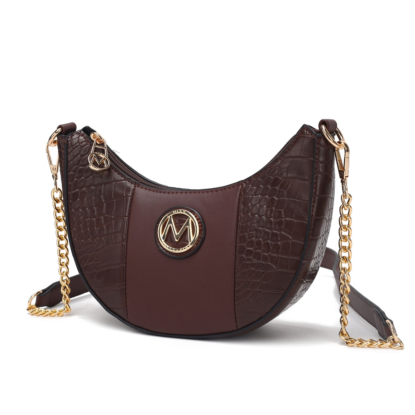 MKF Collection Amira Crocodile Embossed Vegan Leather Women Shoulder Bag by Mia K