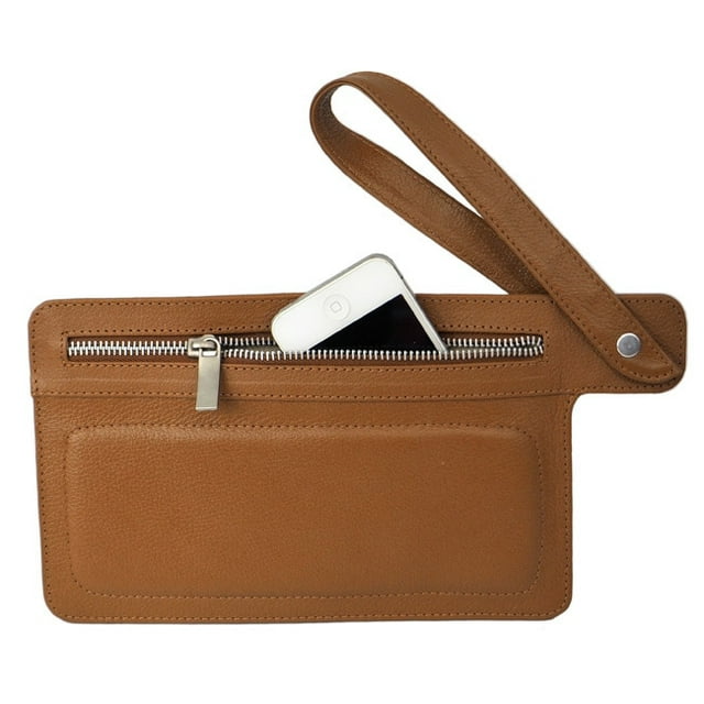 Skinny Leather Organizer Wristlet