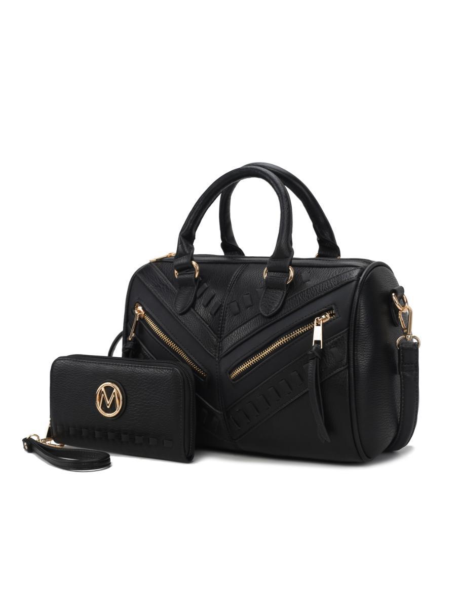 MKF Collection Lara Vegan Leather Women Satchel with wallet by Mia k