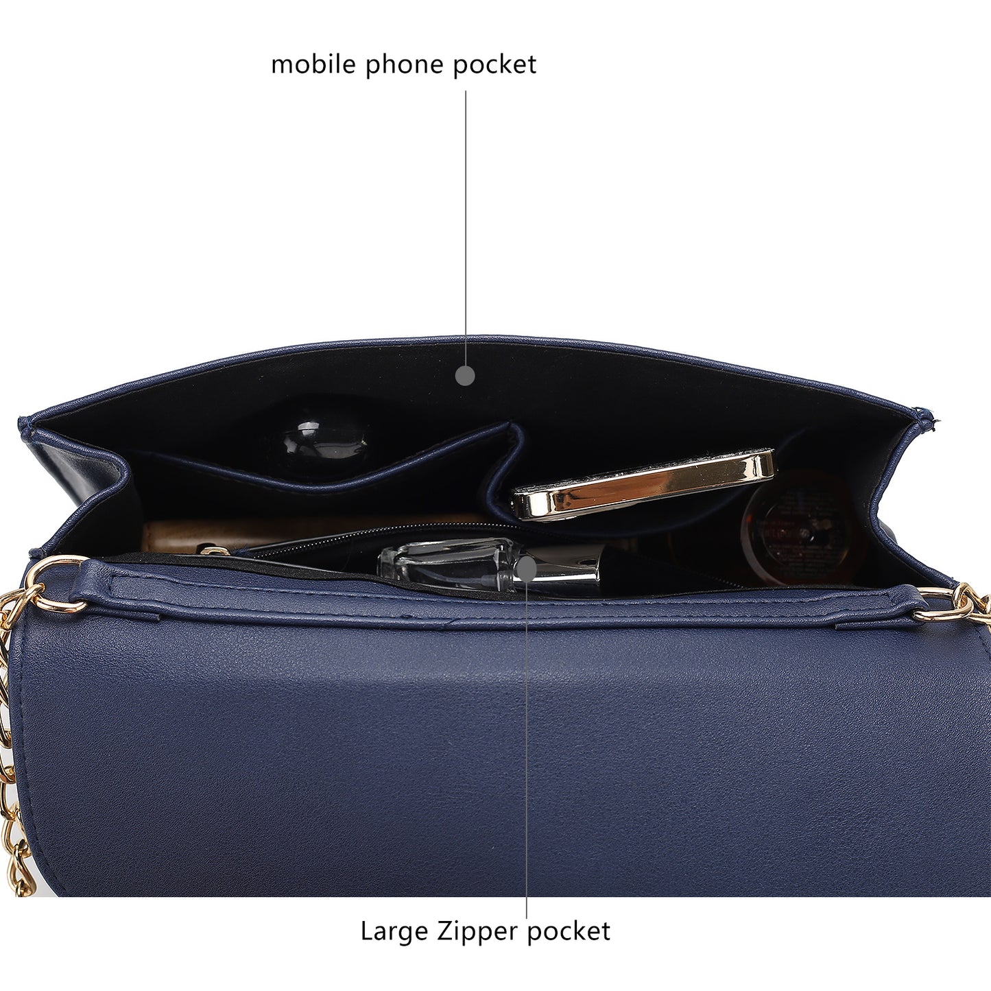 MKF Collection Andra Crossbody Handbag Vegan Leather Women by Mia K