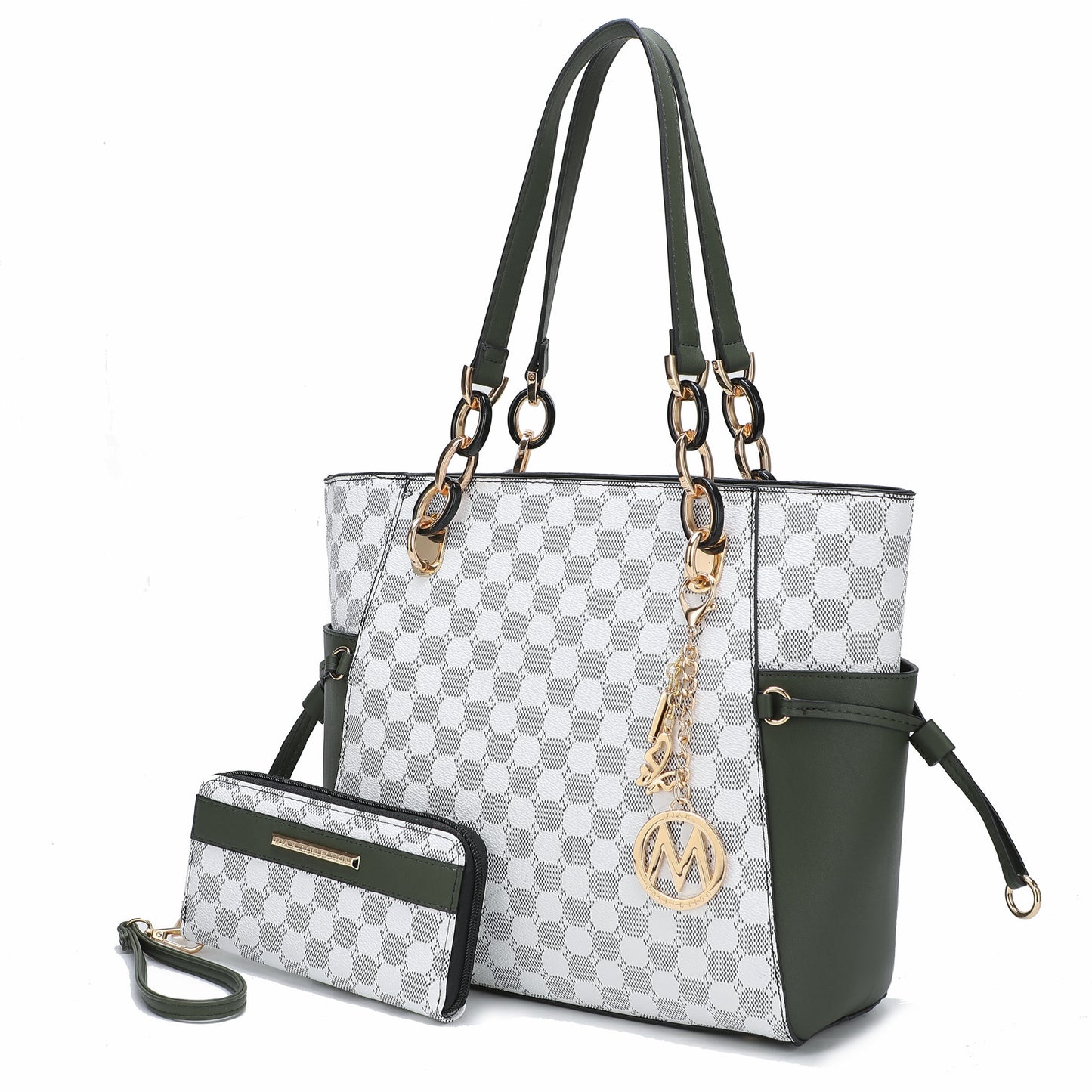 MKF Collection Xenia Circular Print Tote Bag with Wallet by Mia K