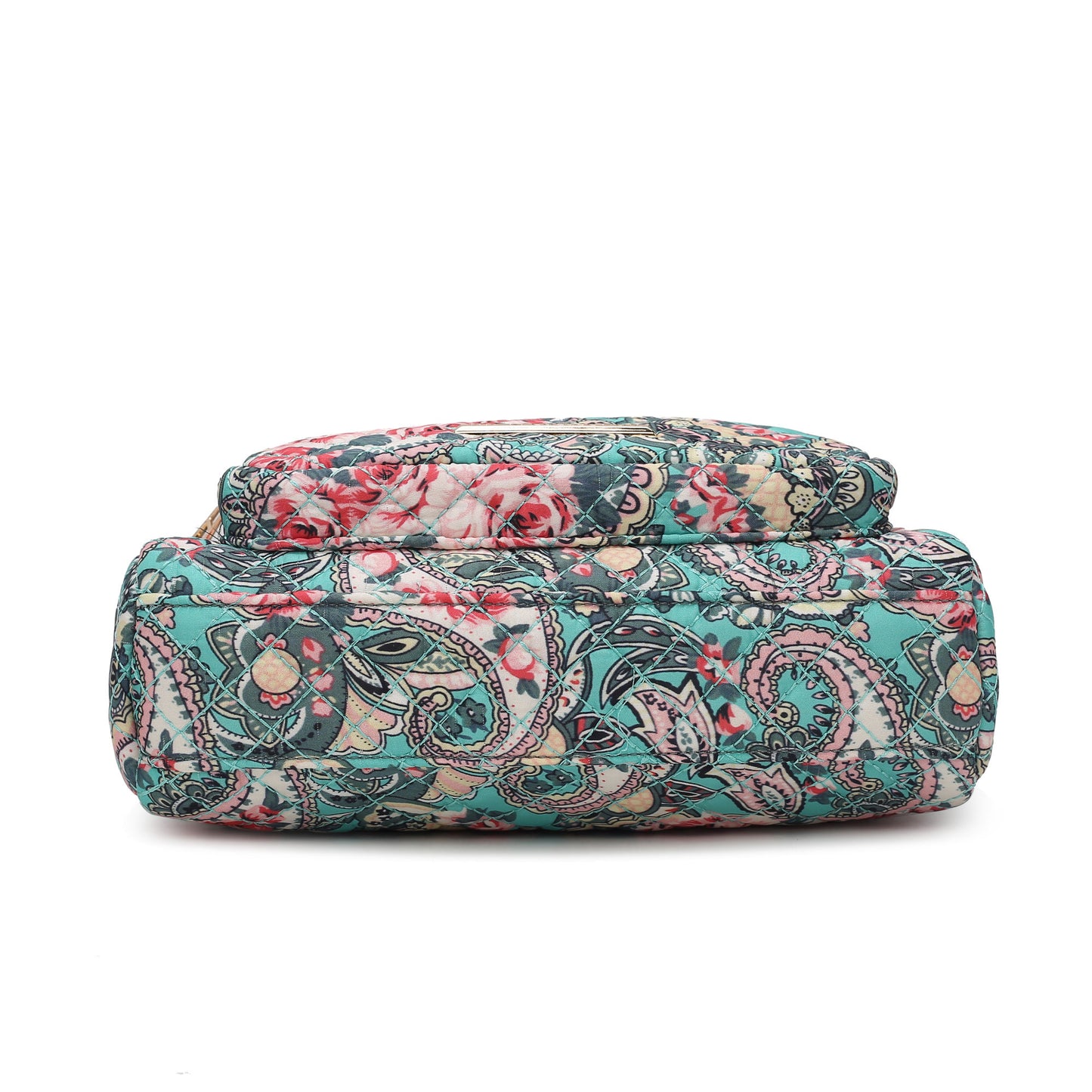 MKF Collection Rosalie Cotton Botanical Pattern Women Shoulder Handbag by Mia k