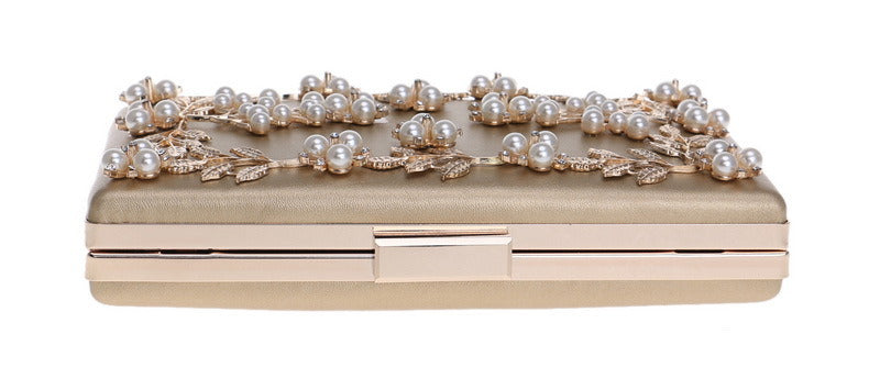 Clutch Bag Evening Bag Women's European And American Banquet Bag Flower Evening Bag