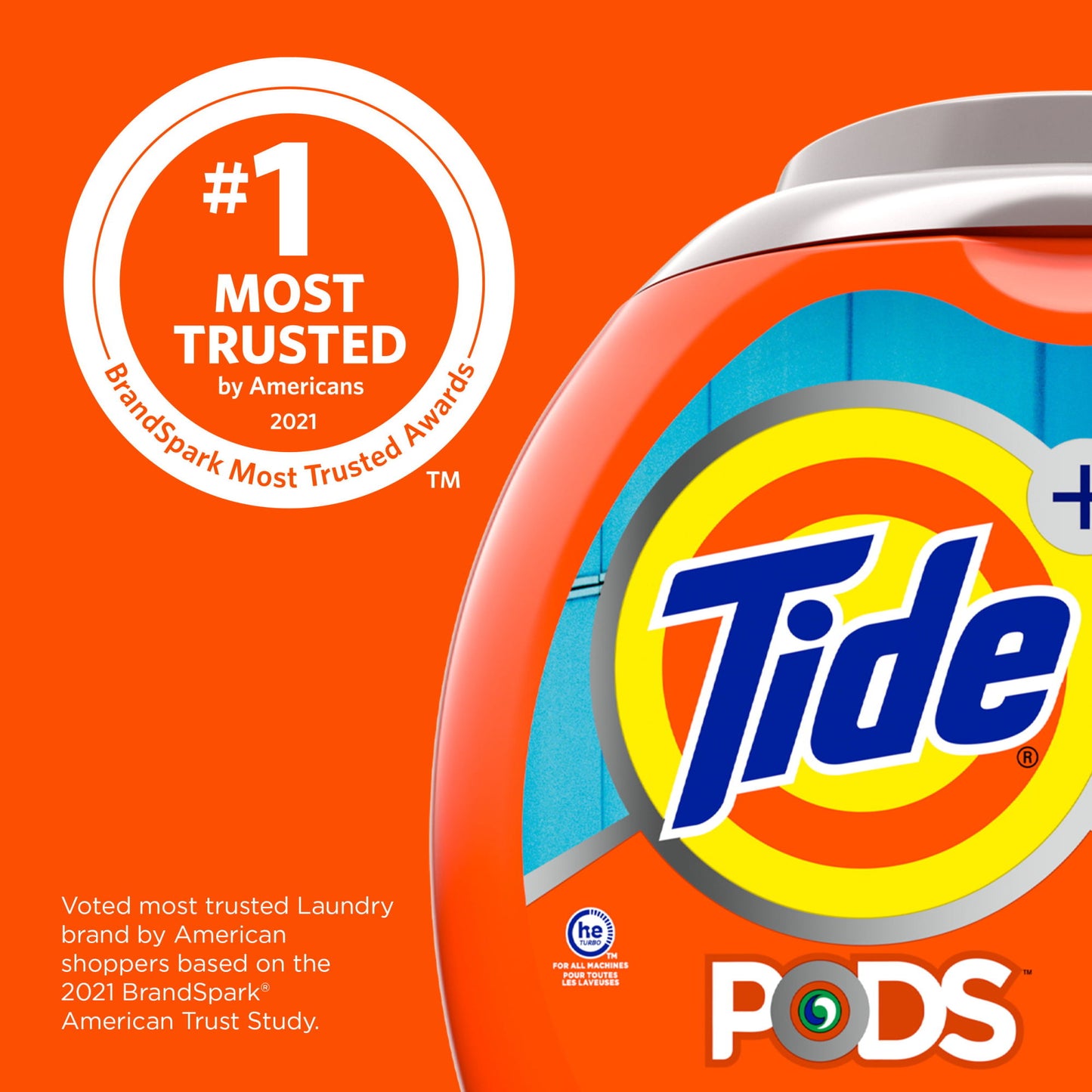 Tide PODS Liquid Laundry Detergent Soap Pacs 4-n-1 with Febreze; HE Compatible 85 Count