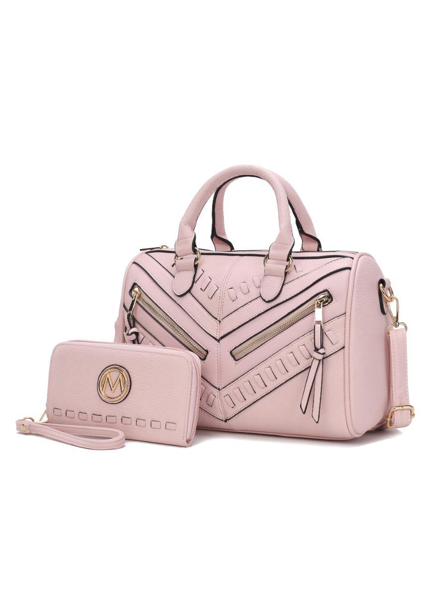 MKF Collection Lara Vegan Leather Women Satchel with wallet by Mia k