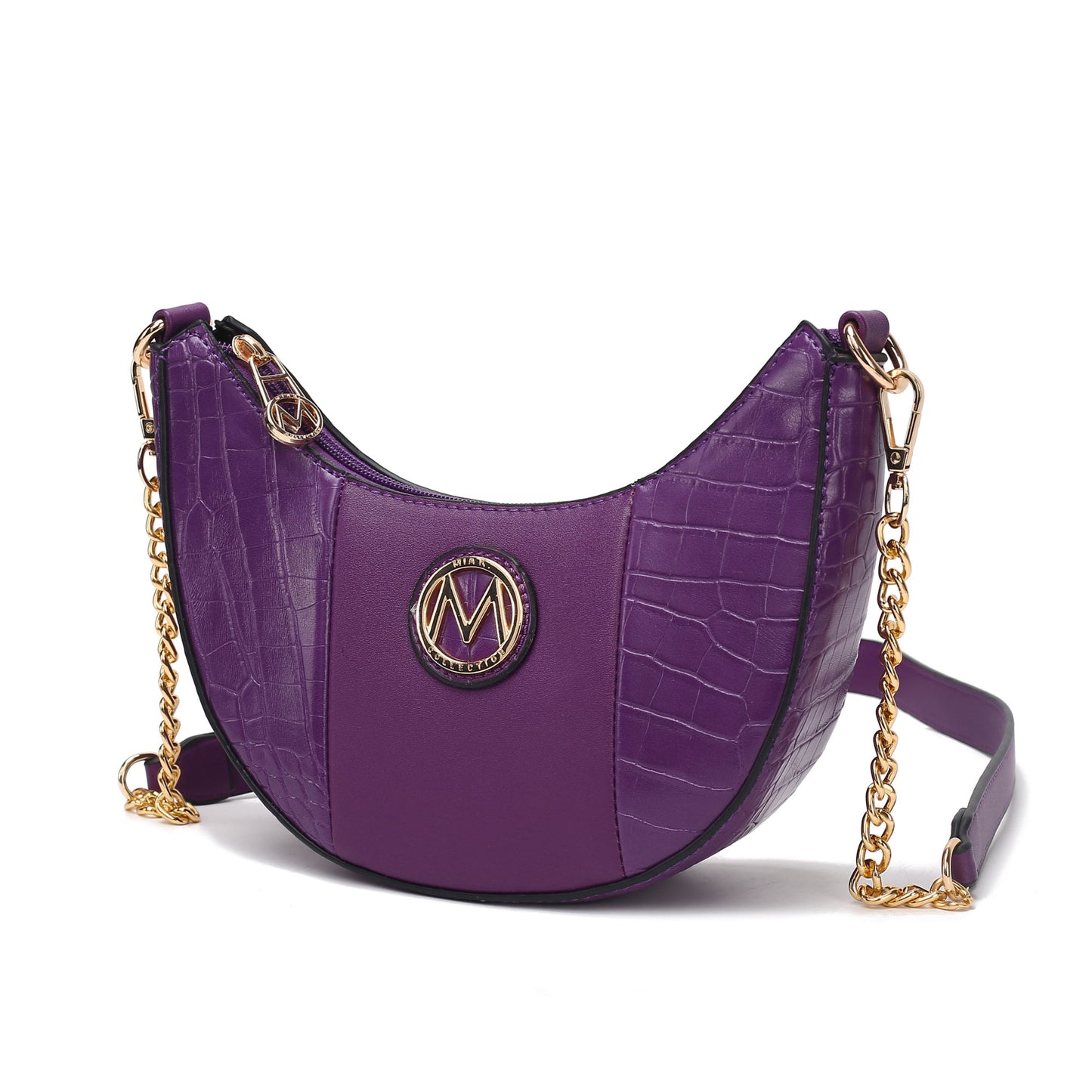 MKF Collection Amira Crocodile Embossed Vegan Leather Women Shoulder Bag by Mia K