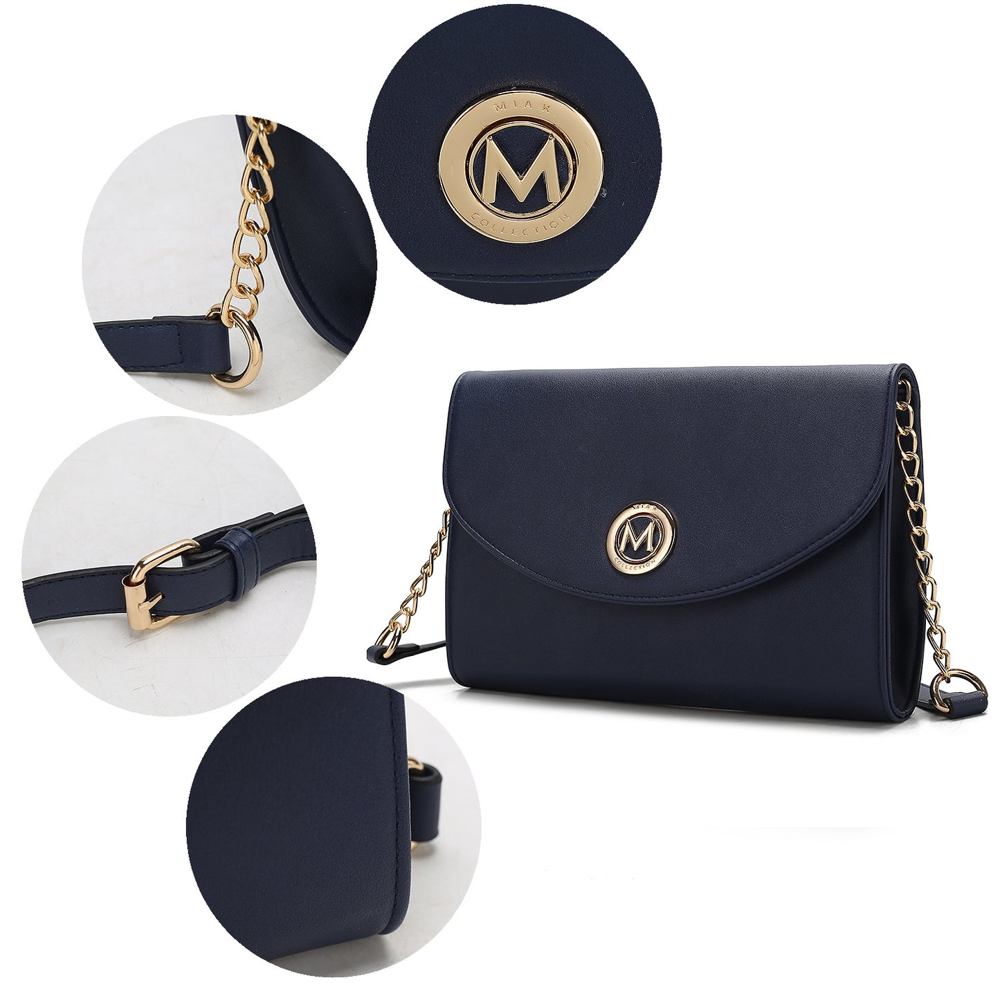 MKF Collection Andra Crossbody Handbag Vegan Leather Women by Mia K