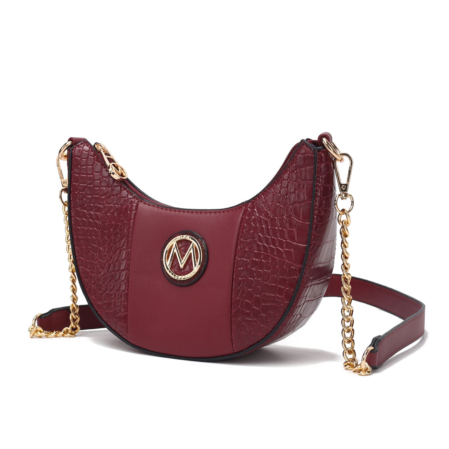 MKF Collection Amira Crocodile Embossed Vegan Leather Women Shoulder Bag by Mia K