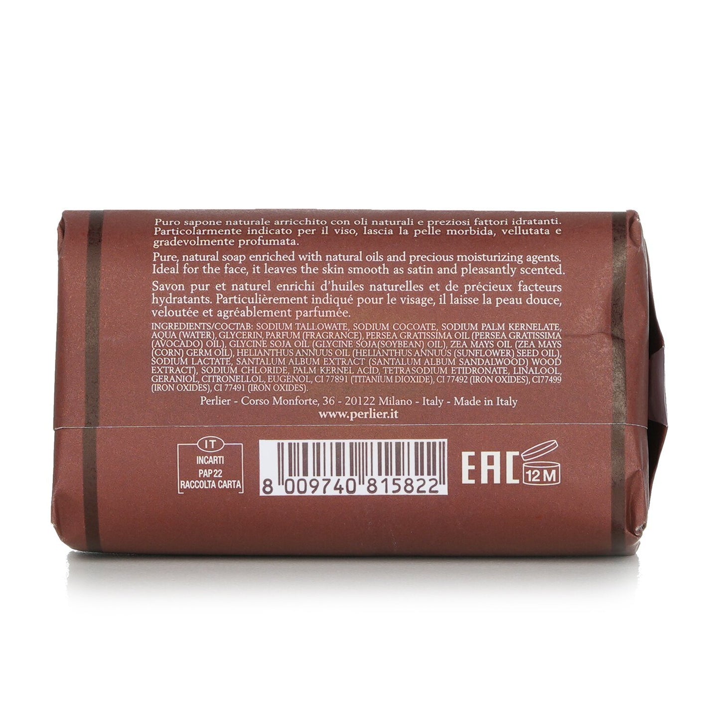PERLIER - Sandalwood Bar Soap 125g/4.4oz