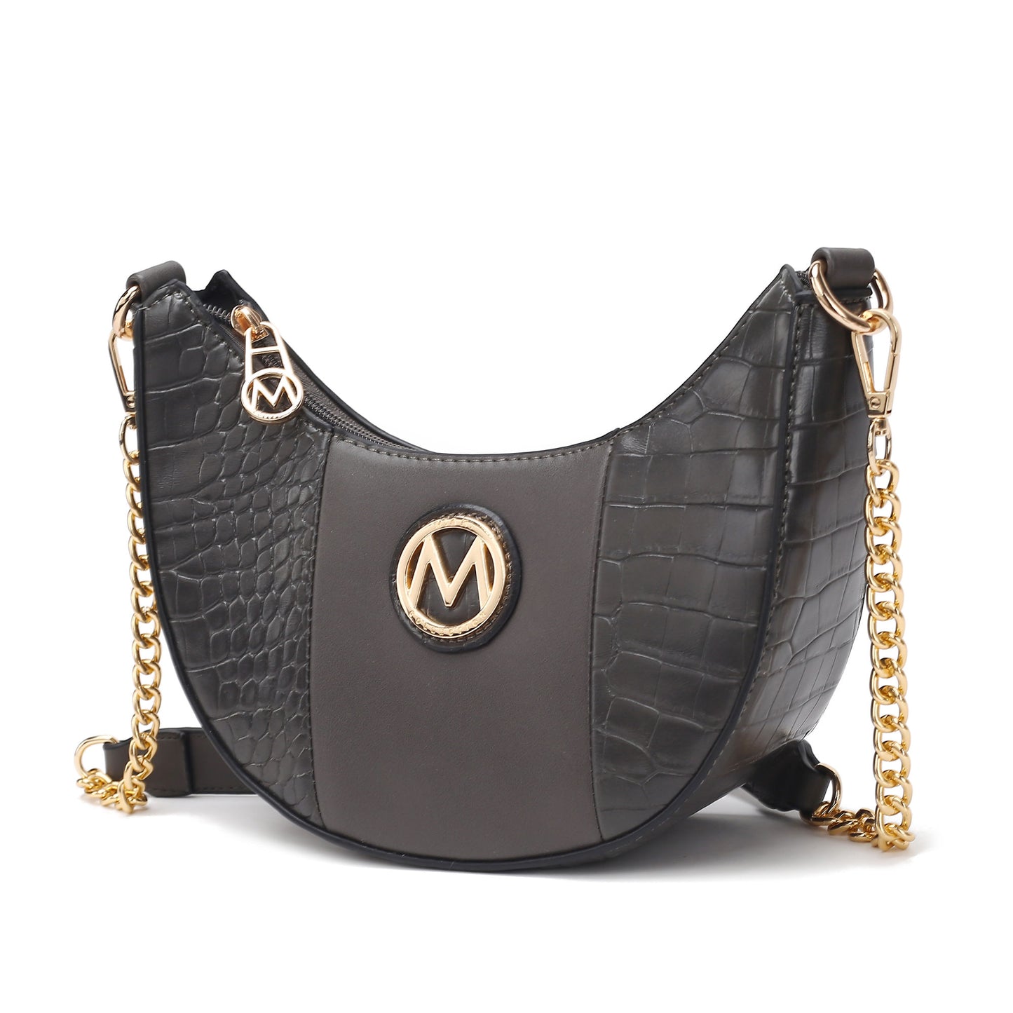 MKF Collection Amira Crocodile Embossed Vegan Leather Women Shoulder Bag by Mia K