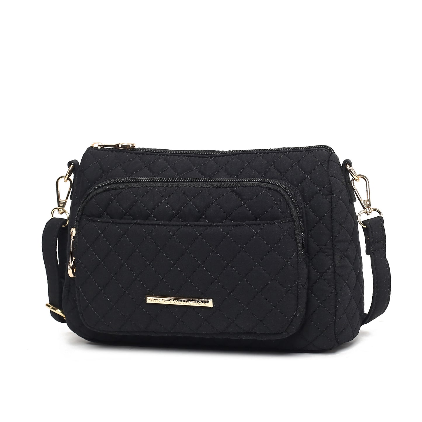 MKF Collection Rosalie Solid Quilted Cotton Women Shoulder Bag by Mia K