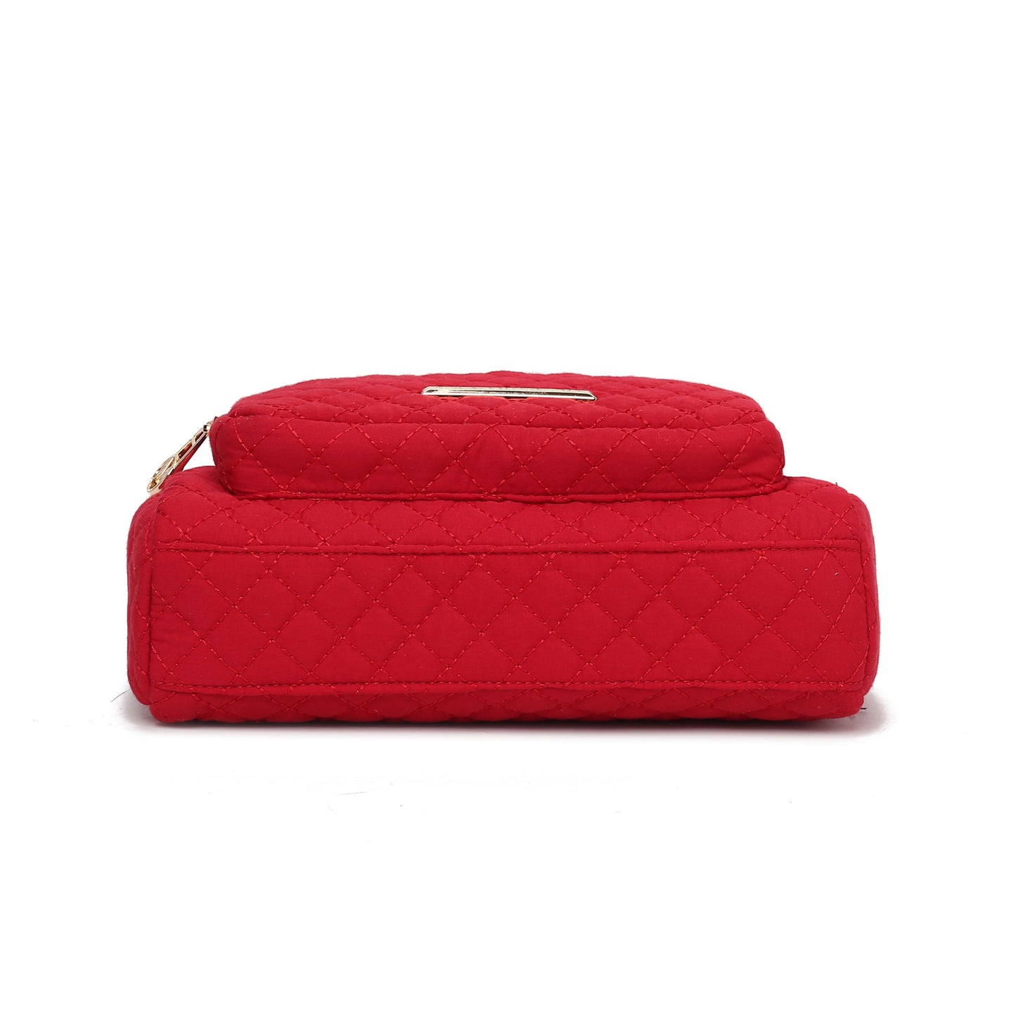 MKF Collection Rosalie Solid Quilted Cotton Women Shoulder Bag by Mia K