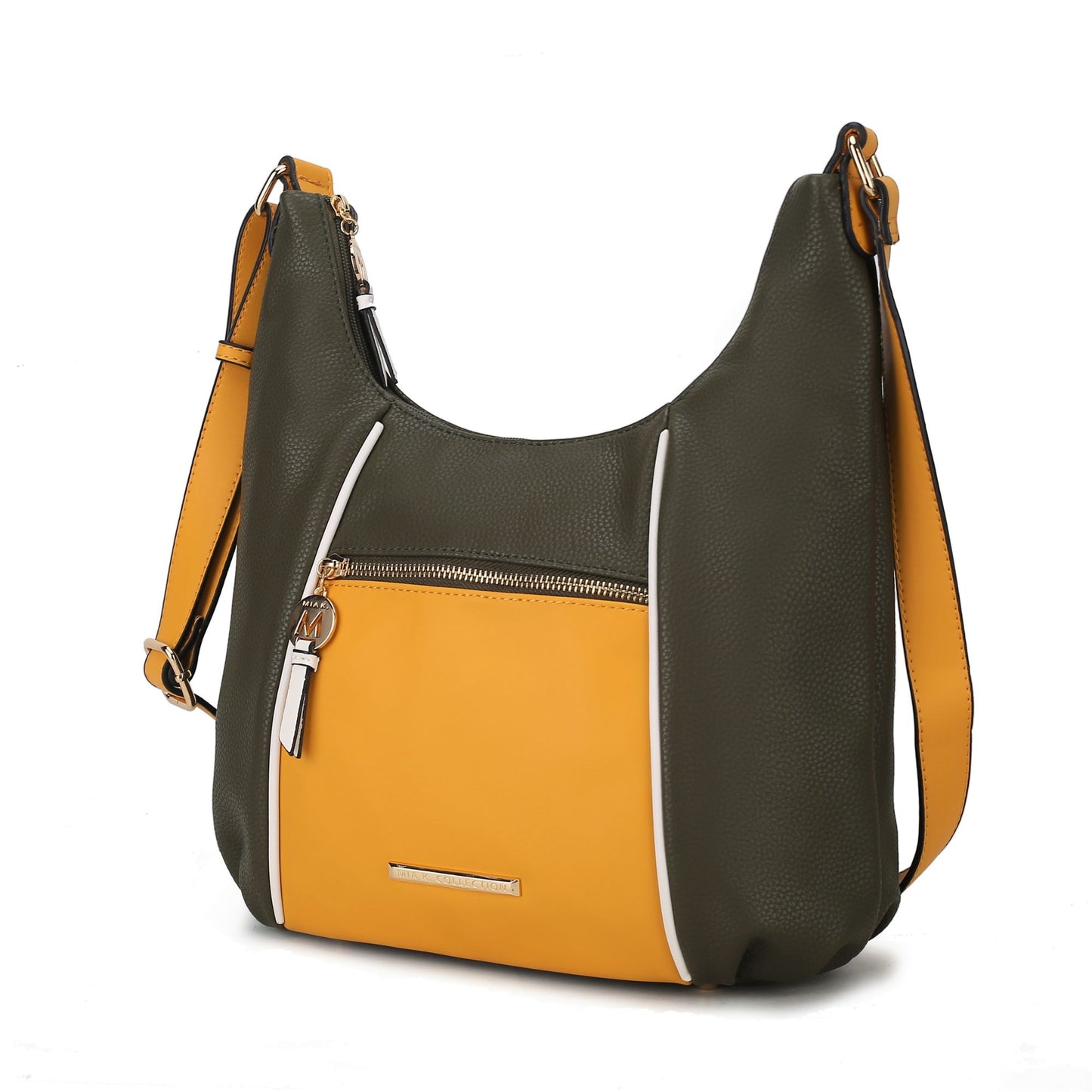 MKF Collection Lavinia Color Block Shoulder Handbag Vegan Leather Women by Mia k