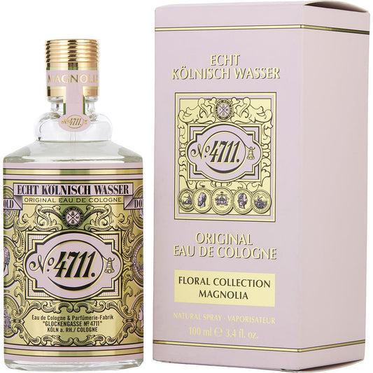 4711 FLORAL COLLECTION MAGNOLIA by 4711 (UNISEX) - EAU DE COLOGNE SPRAY 3.4 OZ