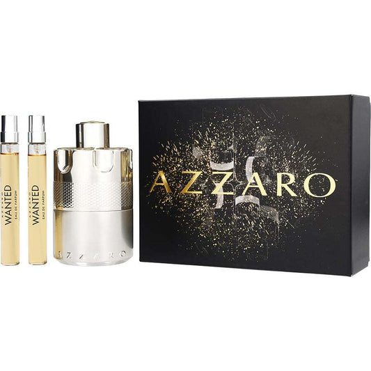 AZZARO WANTED by Azzaro (MEN) EAU DE PARFUM SPRAY 3.4 OZ & EAU DE PARFUM SPRAY 0.34 OZ X 2 gift set