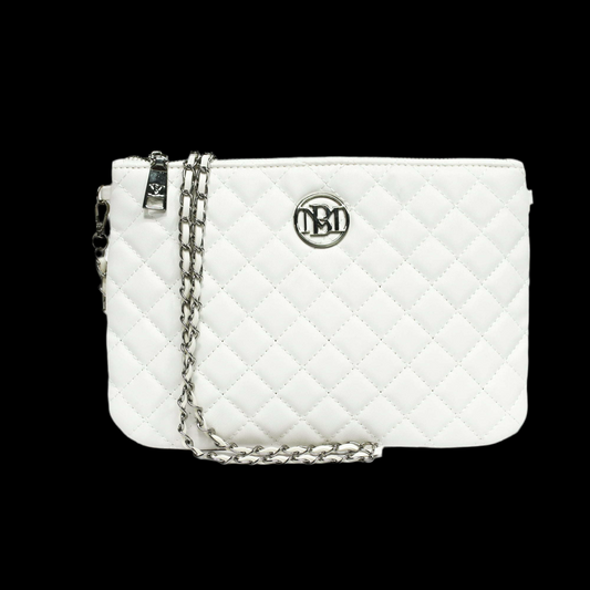 Badgley Mischka Off-White Wallet Size Body Bag