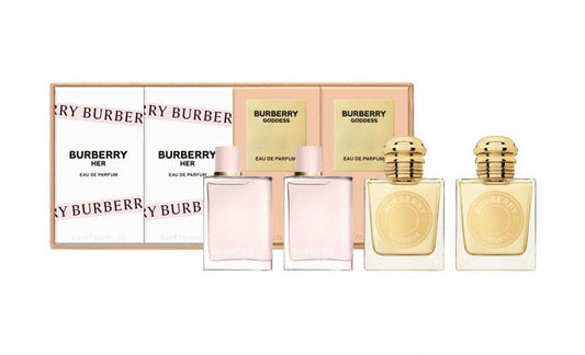 Burberry 4 * 5 ml mini set: 2 * goddess eau de parfum + 2 * her eau de parfum.