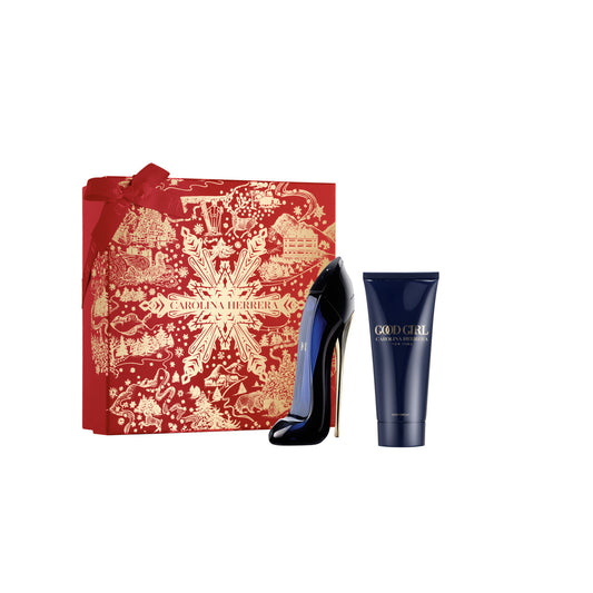 Carolina herrera good girl 2 pcs set: 2.7 eau de parfum spray + 3.4 body lotion.