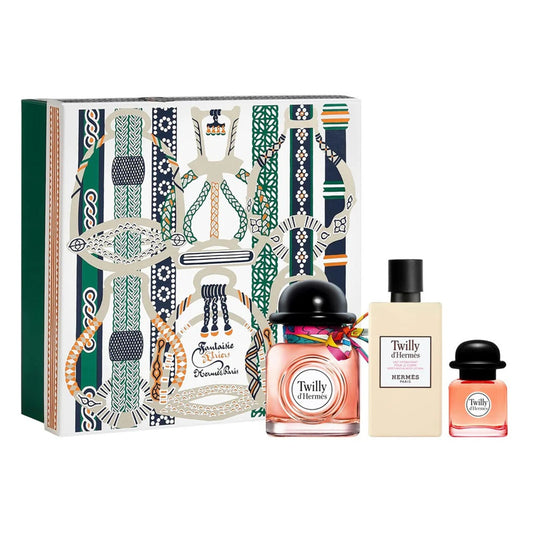 Hermes twilly d'hermes 3 pcs set for women: 2.87 eau de parfum spray + 0.25 eau de parfum + 2.7 body lotion
