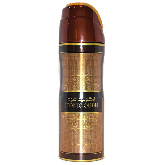 Lattafa iconic oudh 6.7 oz perfumed body spray unisex