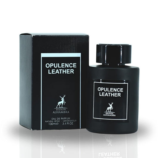 Lattafa alhambra opulence leather 3.4 eau de parfum spray for men