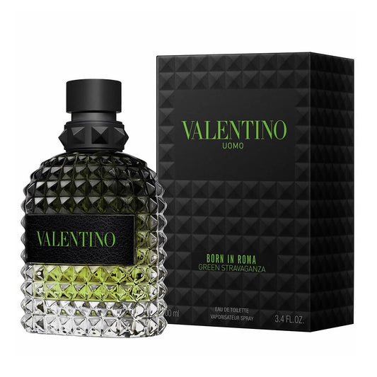 Valentino uomo born in roma green stravaganza 3.4 eau de toilette spray