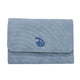 Buckle-Down Women's Disney Wallet, Foldover, Disney Signature D Logo Sky Blue, Arch Stitch, Vegan Leather