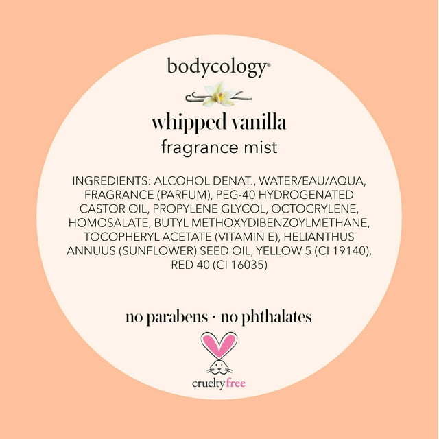 Bodycology Fragrance Body Mist, Whipped Vanilla, 8 fl oz