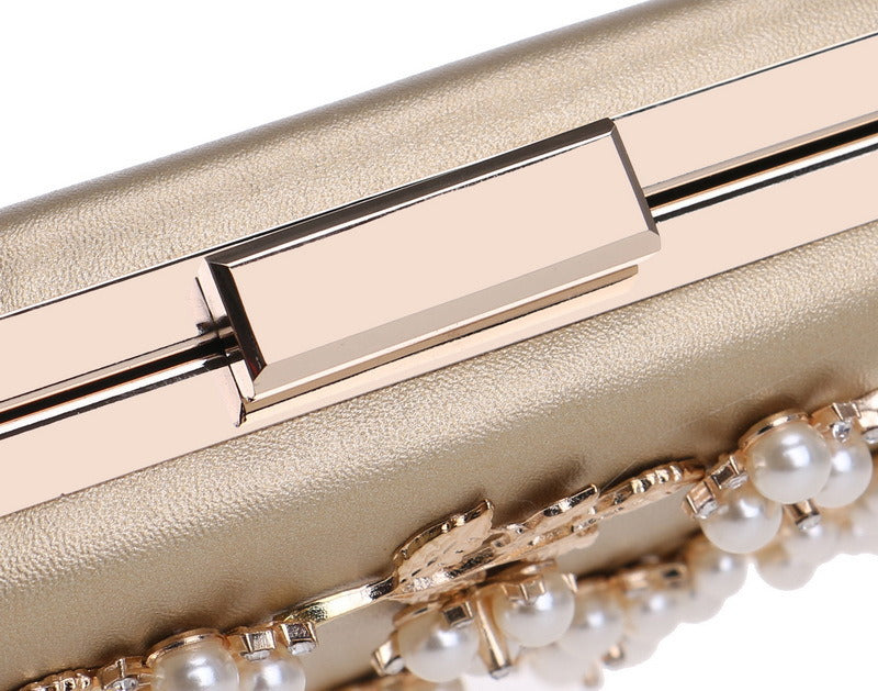 Clutch Bag Evening Bag Women's European And American Banquet Bag Flower Evening Bag