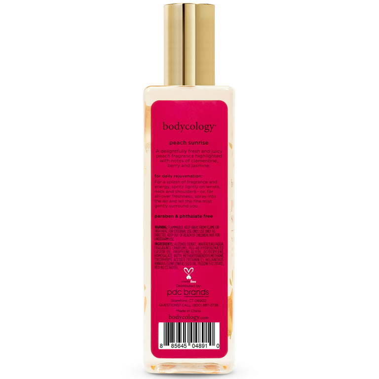 Bodycology Peach Sunrise Fragrance Body Mist, 8 oz