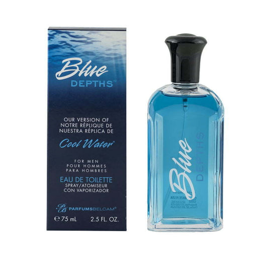 PB ParfumsBelcam Blue Depths Version of Cool Water* Eau De Toilette, Cologne for Men, 2.5 fl oz
