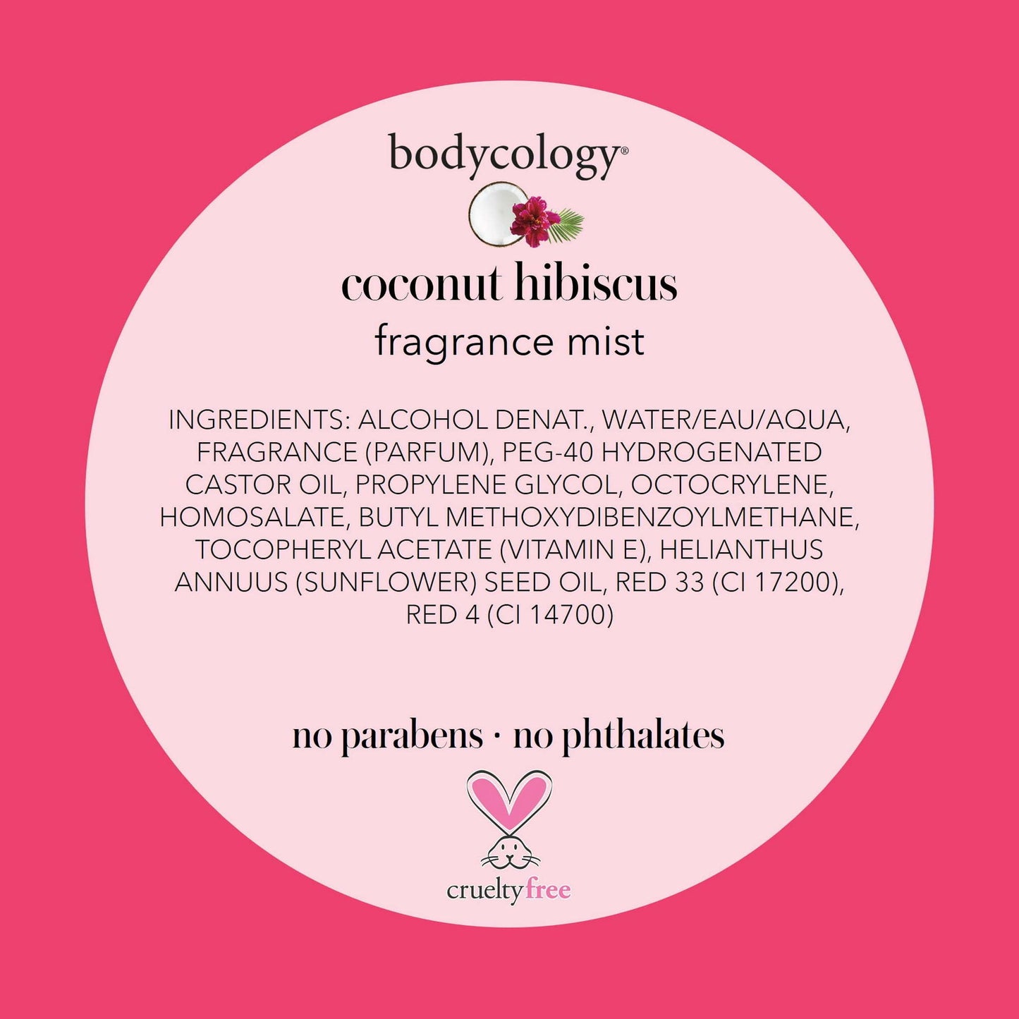 Bodycology Fragrance Body Mist, Coconut Hibiscus, 8 fl oz