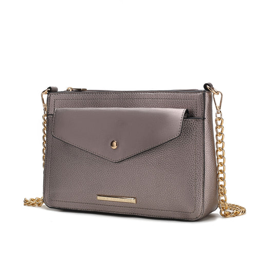 MKF Collection Maribel Crossbody Handbag Vegan Leather Women by Mia K