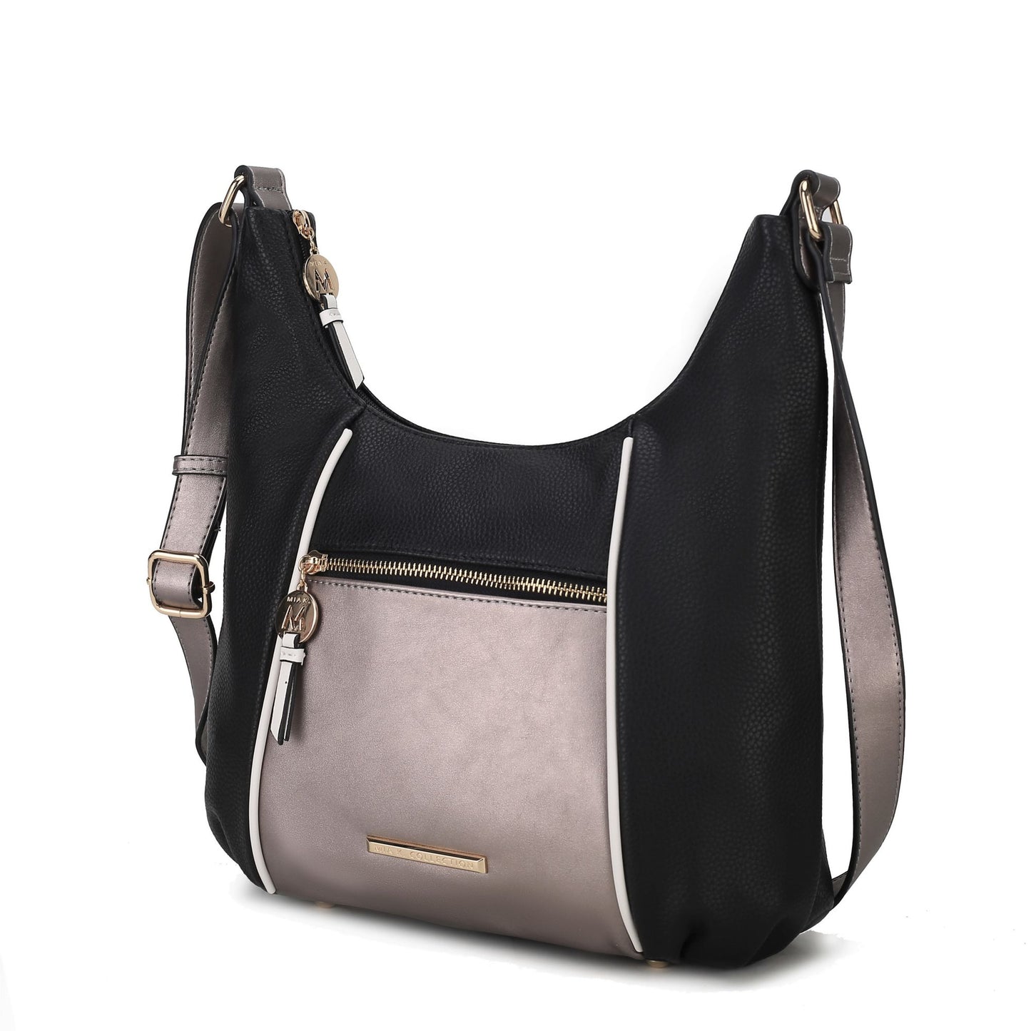 MKF Collection Lavinia Color Block Shoulder Handbag Vegan Leather Women by Mia k