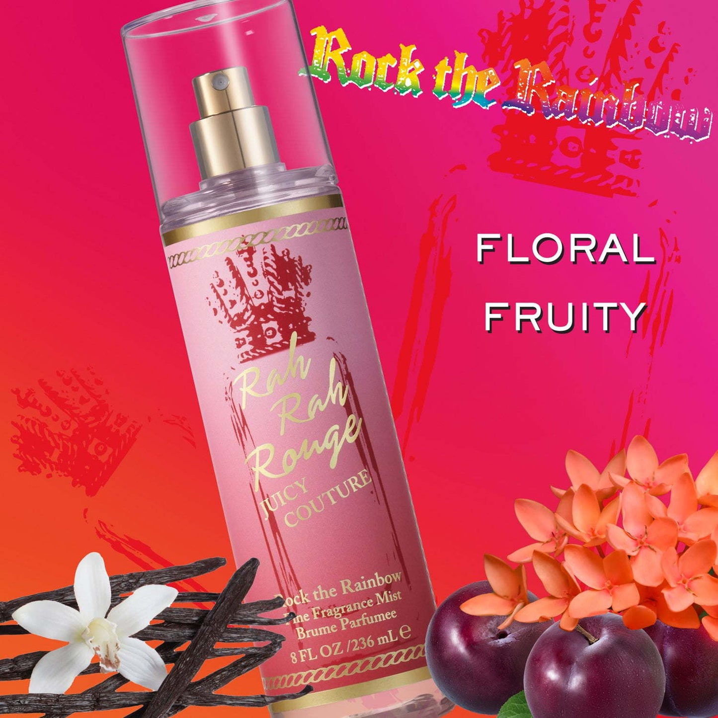 Juicy Couture Rah Rah Rouge Body Mist Spray, Perfume for Women 8.0 fl oz
