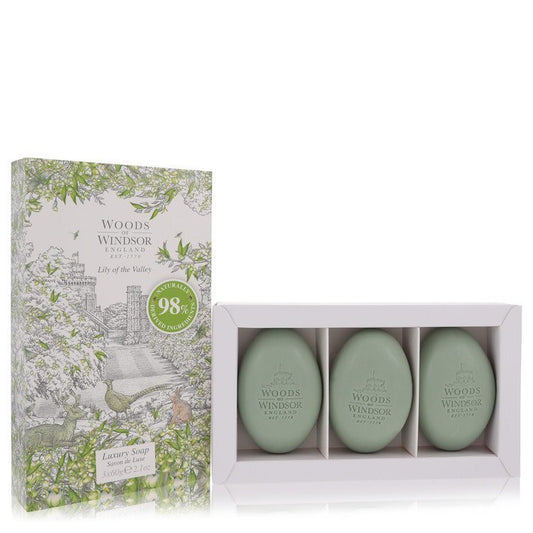 Lily Of The Valley (woods Of Windsor) by Woods Of Windsor Three 2.1 oz Luxury Soaps