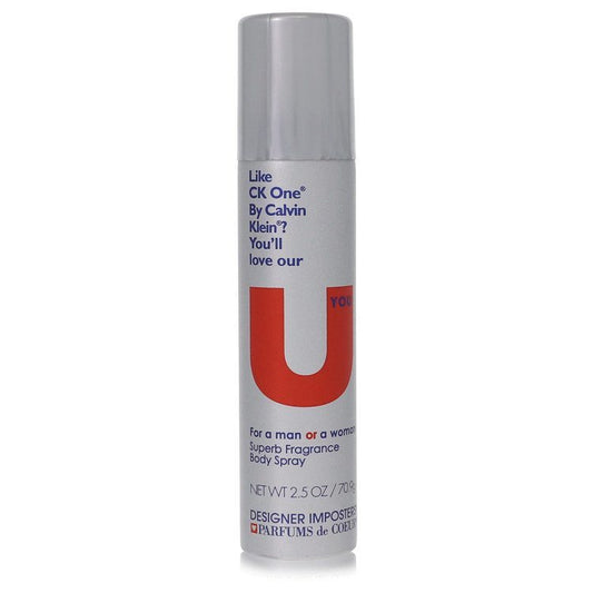 Designer Imposters U You by Parfums De Coeur Deodorant Body Spray (Unisex) 2.5oz